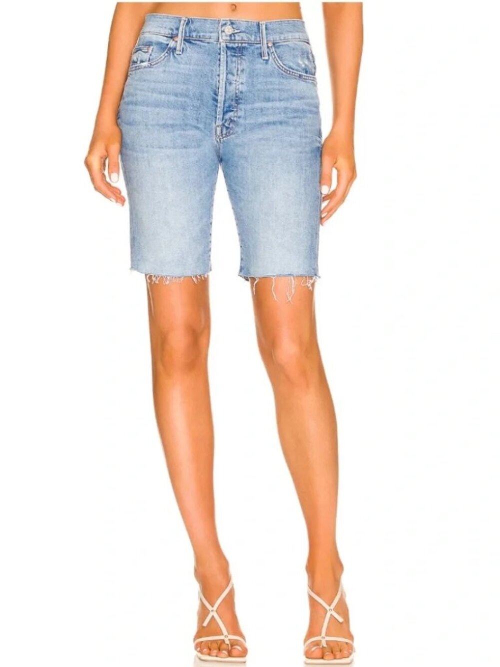 NWT Womens Mother (Item-213) Blue Trickster Short Fray Slay W/ Flowers Short 29